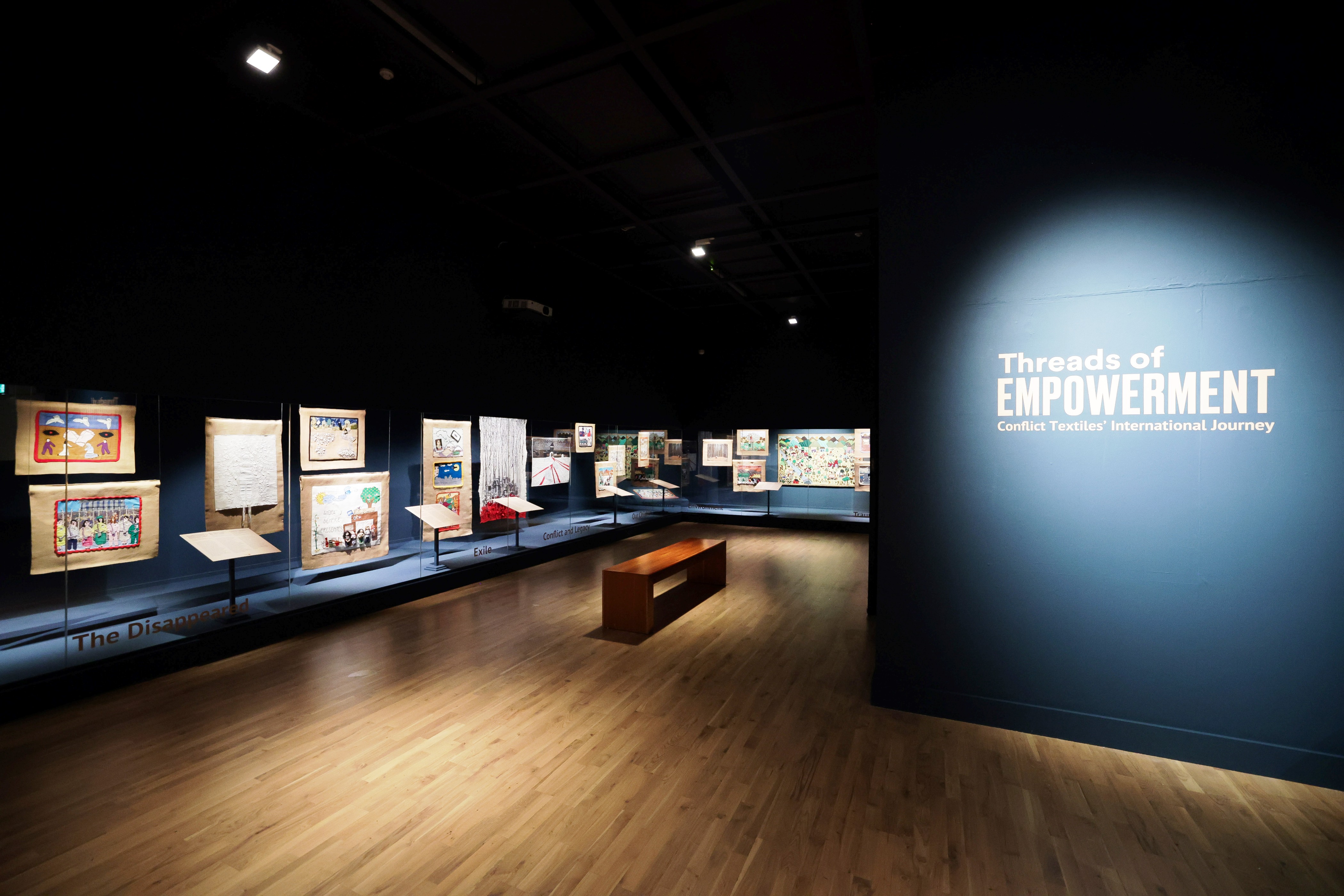 Exhibition space before being opened to the public (Photo: Elsie Doolan)